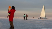 Skating / sailing on ice